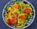 Thumbnail image for Corn, Pea and Cherry Tomato Saute with Fresh Basil
