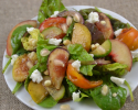 Thumbnail image for Heirloom Tomato and Stone Fruit Salad with Chevre