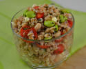 Thumbnail image for Lemony Farro with Tomatoes, Corn, Edamame and Cannellini Beans