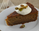 Thumbnail image for Cooking from Suzanne Goin’s The A.O.C. Cookbook and her Persimmon Cake with Creme Fraiche and Maple Pecans
